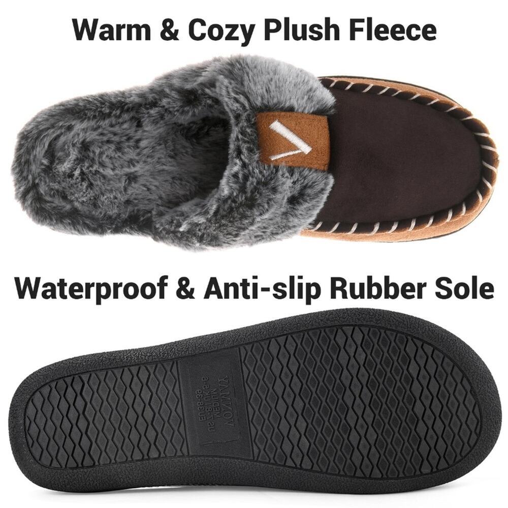 [H157] VONMAY Comfy Fuzzy House Memory Slipper Fo… - image 4